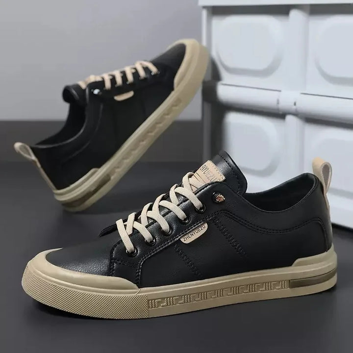 Two-Tone Lace-Up Sneakers