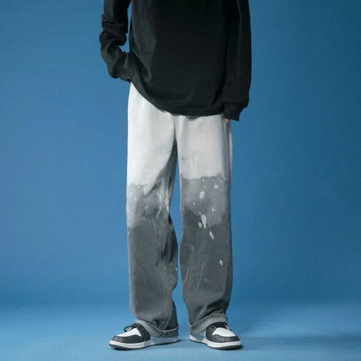 Faded Five-Pocket Denim-Look Jeans