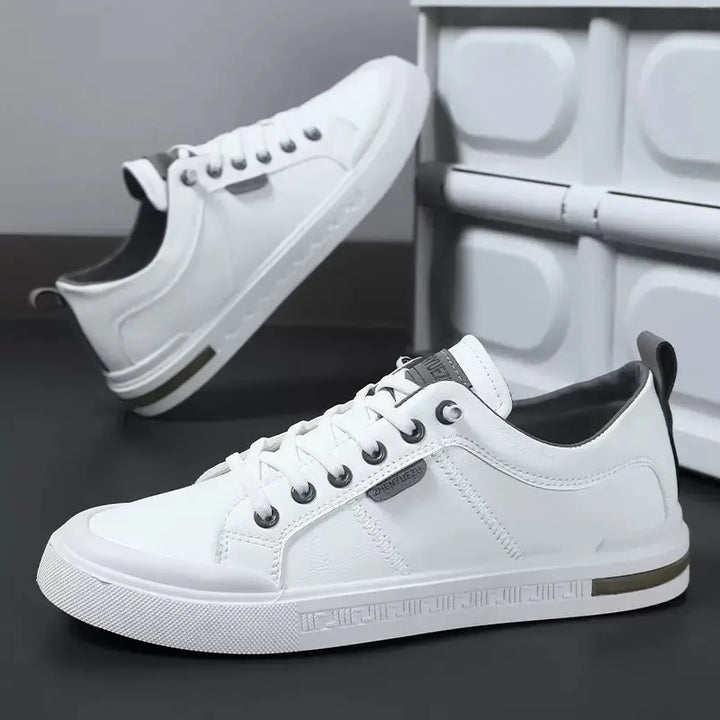 Two-Tone Lace-Up Sneakers