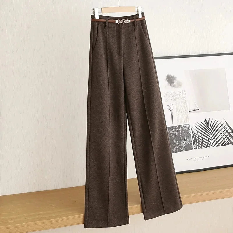 Structured Straight-Leg Trousers