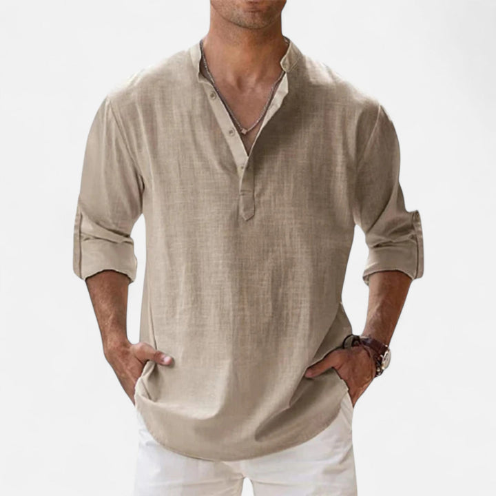 Relaxed Linen Beach Shirt