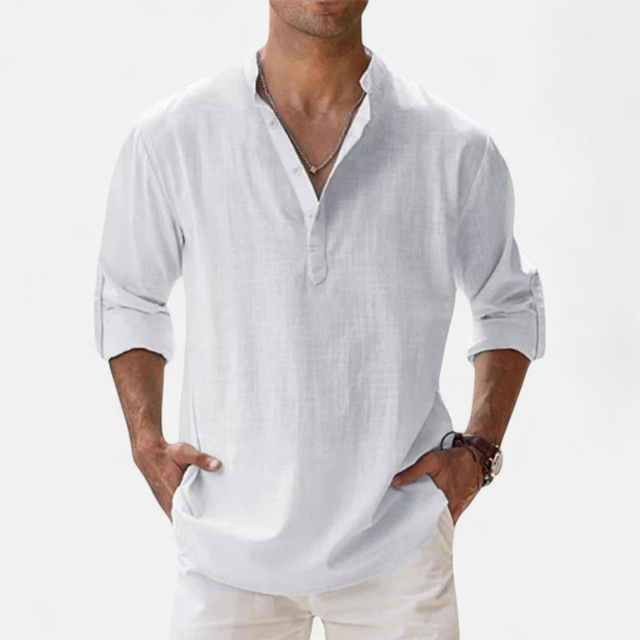 Relaxed Linen Beach Shirt
