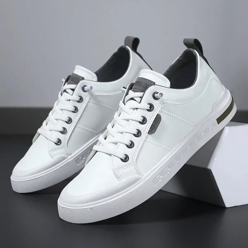 Two-Tone Lace-Up Sneakers