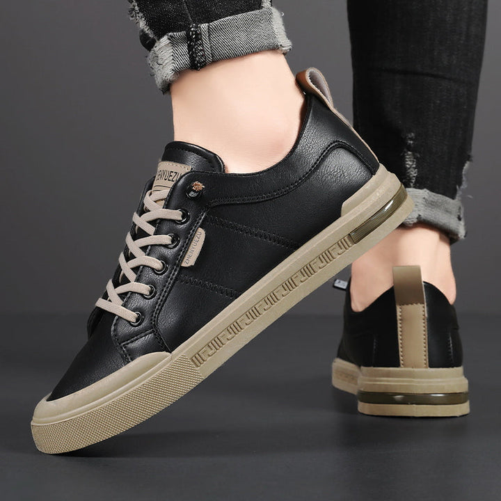 Two-Tone Lace-Up Sneakers
