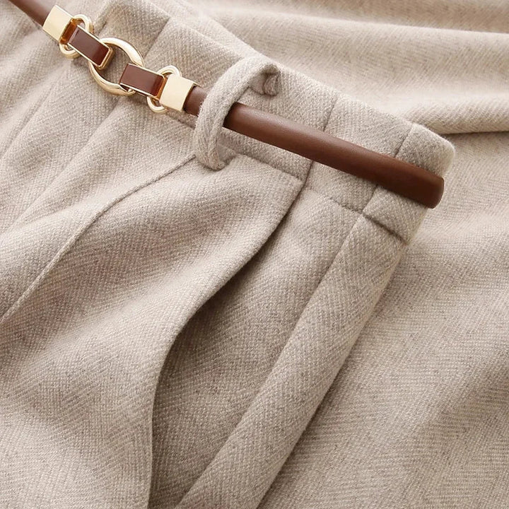 Structured Straight-Leg Trousers