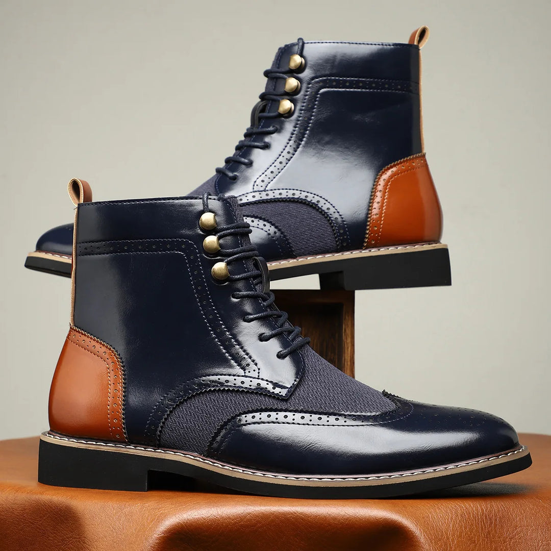 Brogue Detail Ankle Boots