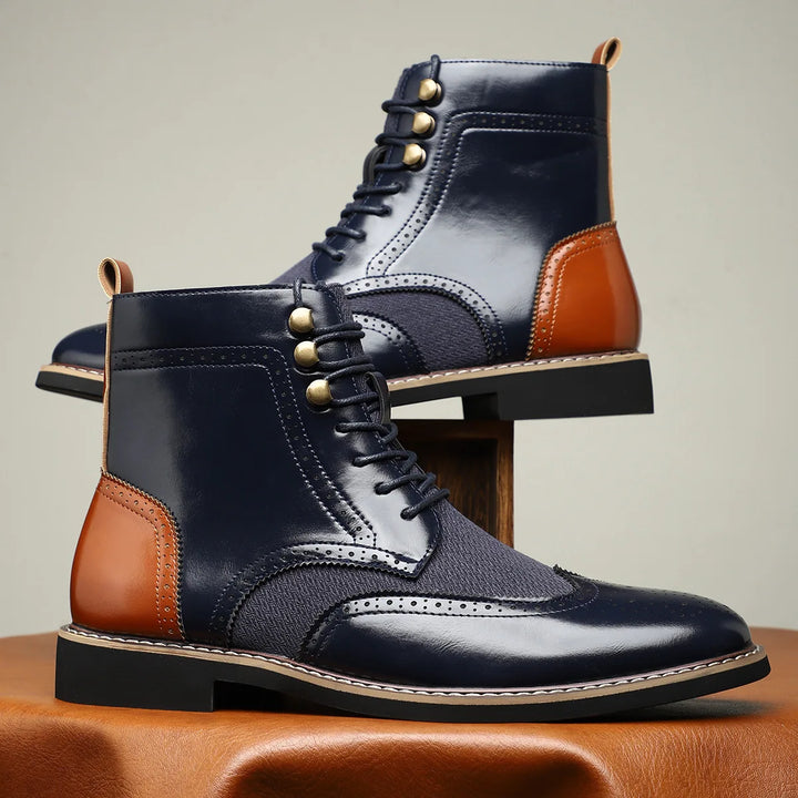 Brogue Detail Ankle Boots