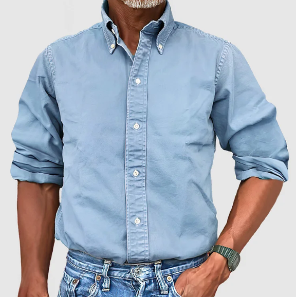 Vintage-Wash Half Sleeve Shirt