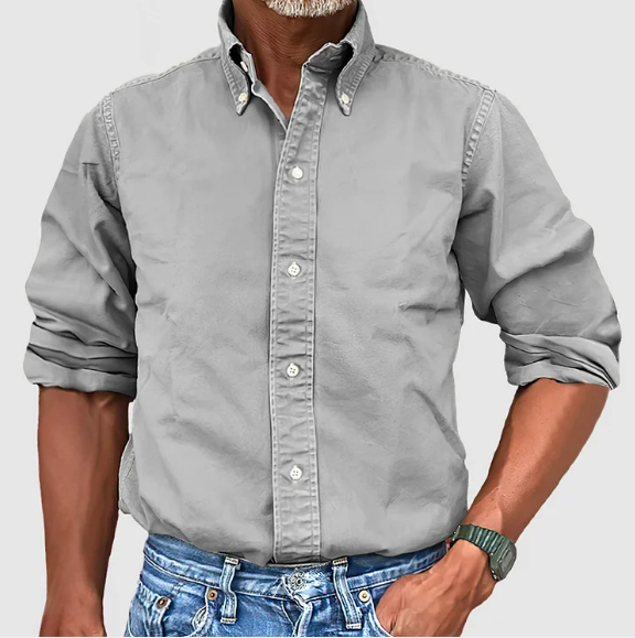 Vintage-Wash Half Sleeve Shirt