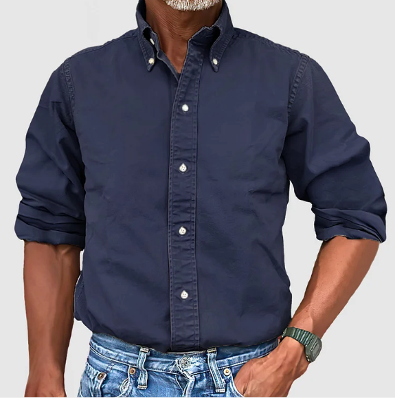 Vintage-Wash Half Sleeve Shirt