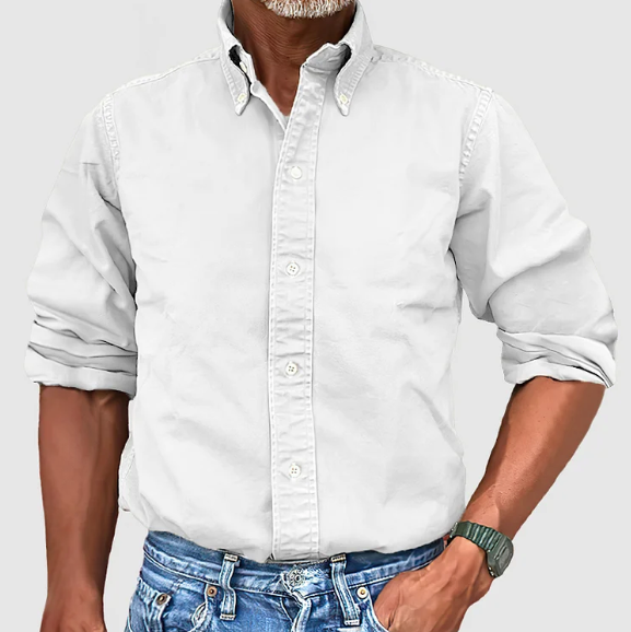 Vintage-Wash Half Sleeve Shirt