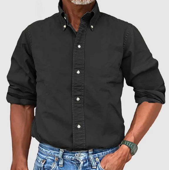 Vintage-Wash Half Sleeve Shirt