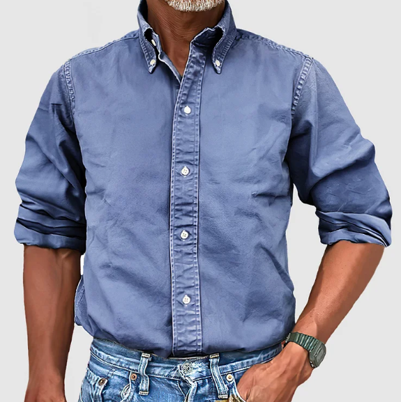 Vintage-Wash Half Sleeve Shirt