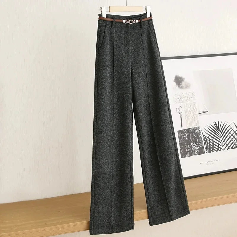 Structured Straight-Leg Trousers