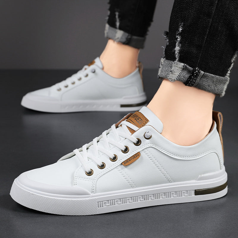 Two-Tone Lace-Up Sneakers