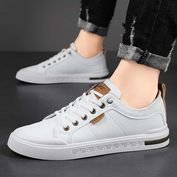 Two-Tone Lace-Up Sneakers
