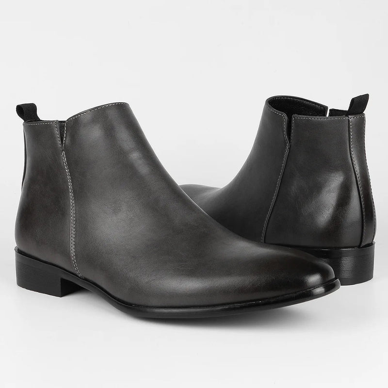 Side-Zip Retro Ankle Boots