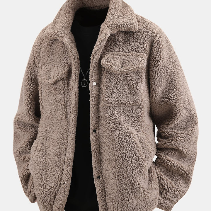 Retro Flanellen Jack TeddyLine – Warm Herenjack met Zachte Teddyvoering