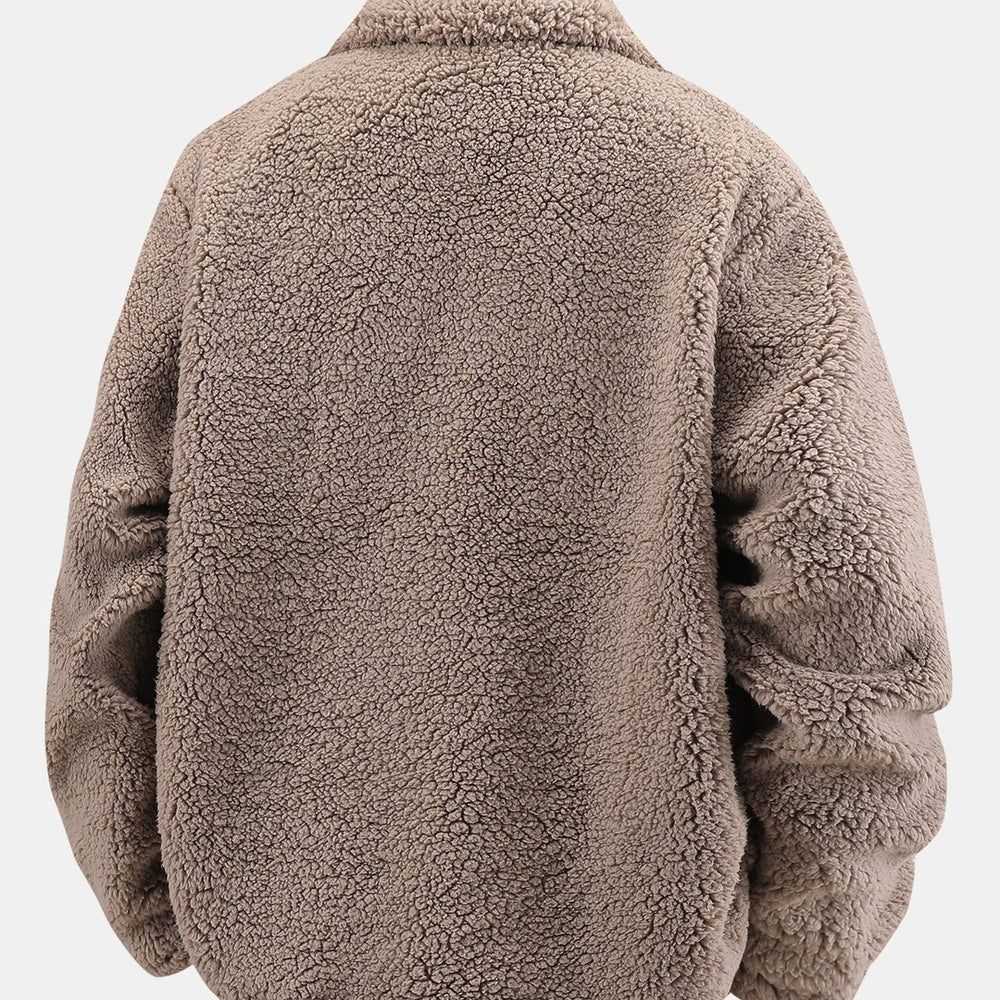 Retro Flanellen Jack TeddyLine – Warm Herenjack met Zachte Teddyvoering
