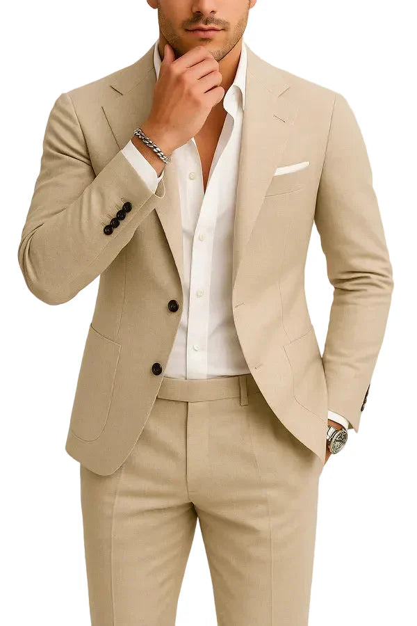 Tapered Blazer and Trouser Suit Set