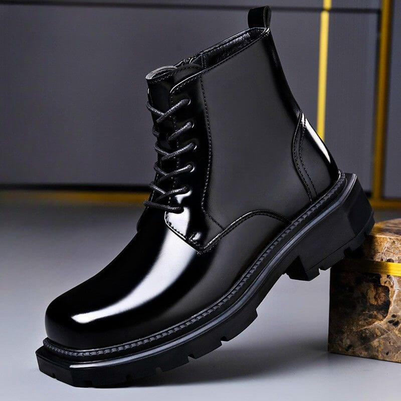 Gloss Finish Vintage Boots