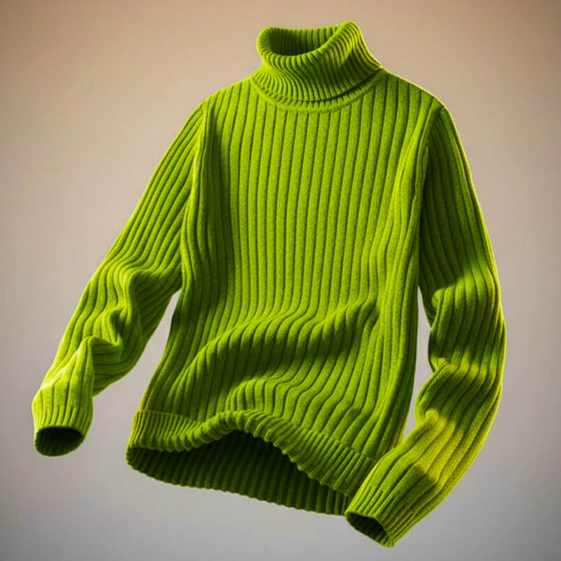 Men’s Ribbed knit-blend Turtleneck