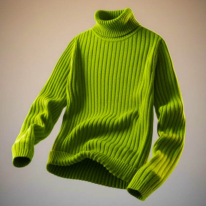 Men’s Ribbed knit-blend Turtleneck
