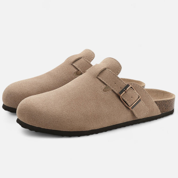 Suede-Look Sculpted Mule Clogs