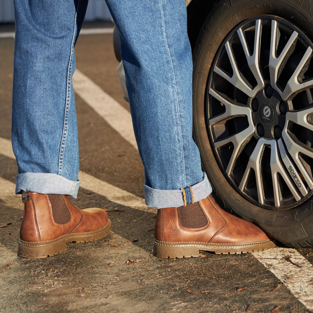 Slip-On Chelsea Boots with Side Panels