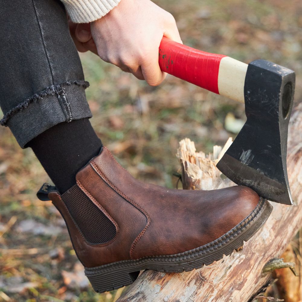 Slip-On Chelsea Boots with Side Panels