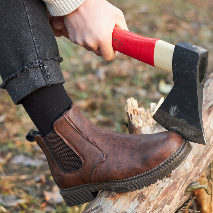 Slip-On Chelsea Boots with Side Panels