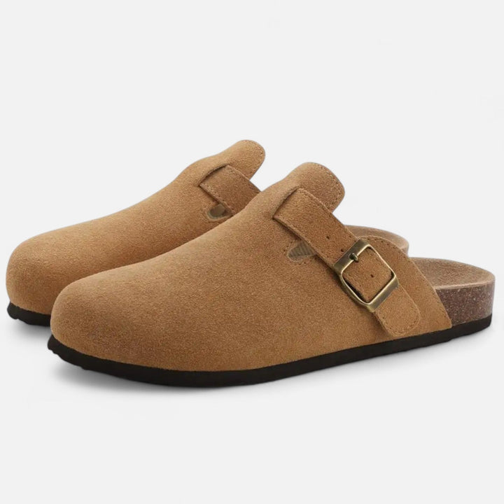 Suede-Look Sculpted Mule Clogs
