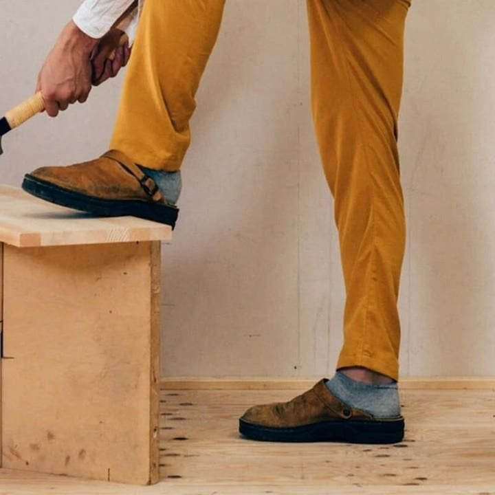 Adjustable Leather-Look Clogs