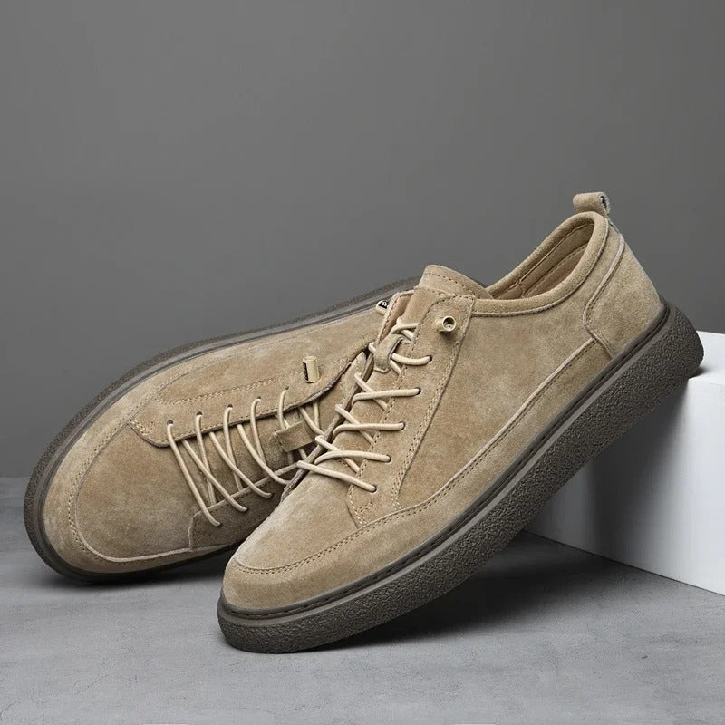 Brushed-Finish Low-Top Sneakers