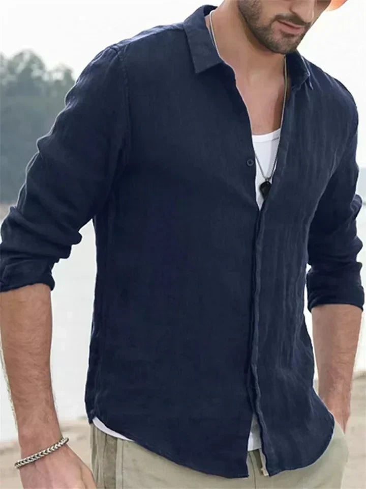 Long Sleeve Summer Button Shirt
