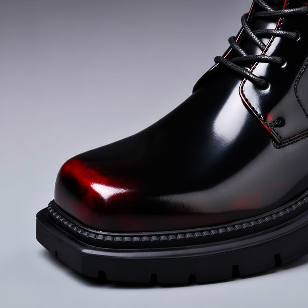 Gloss Finish Vintage Boots