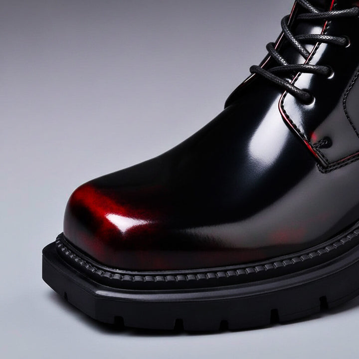Gloss Finish Vintage Boots