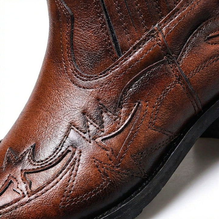 Polished Vintage Lace-Up Boots