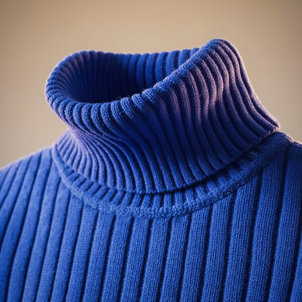 Men’s Ribbed knit-blend Turtleneck