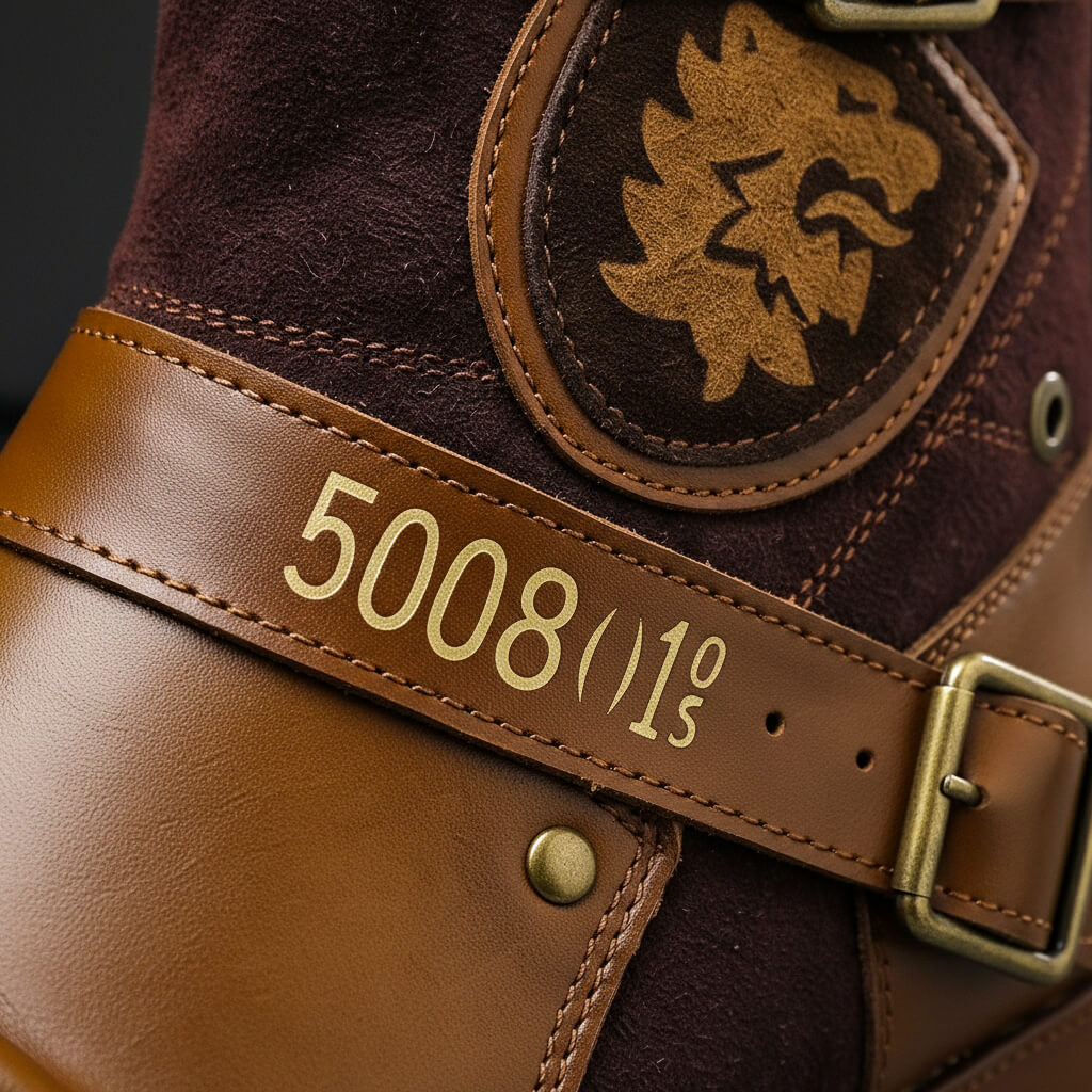 Mixed-Texture Vintage Boots
