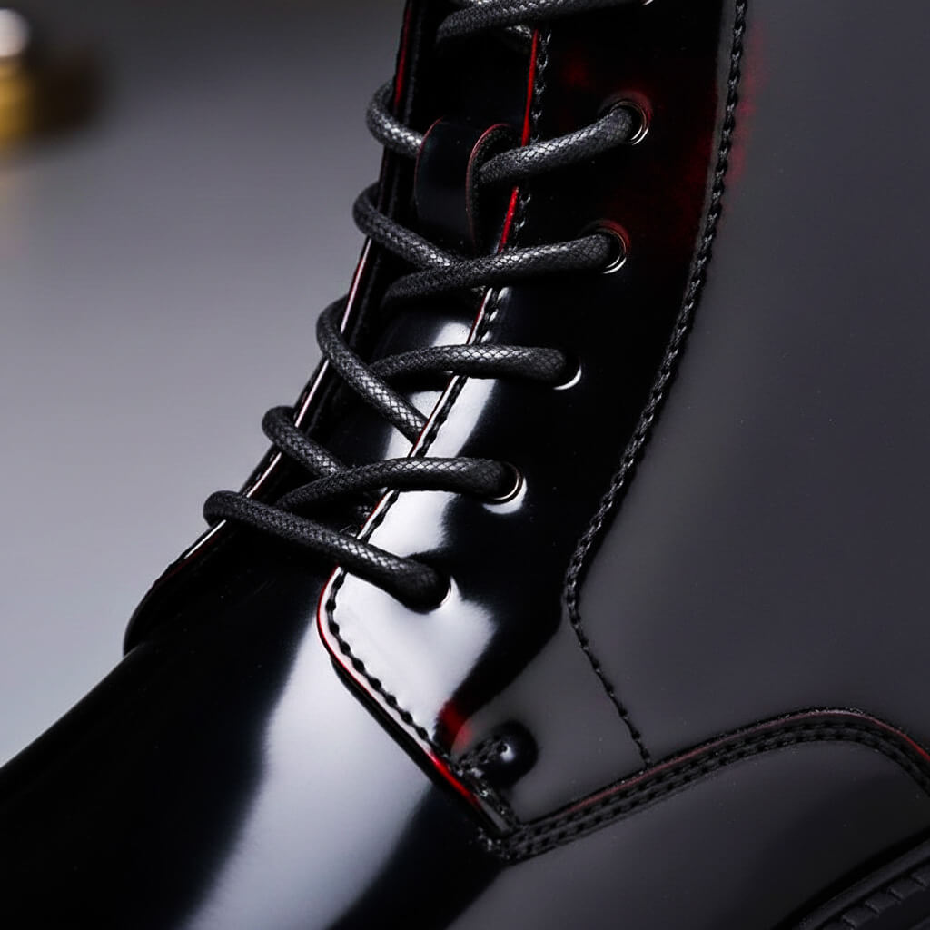 Gloss Finish Vintage Boots