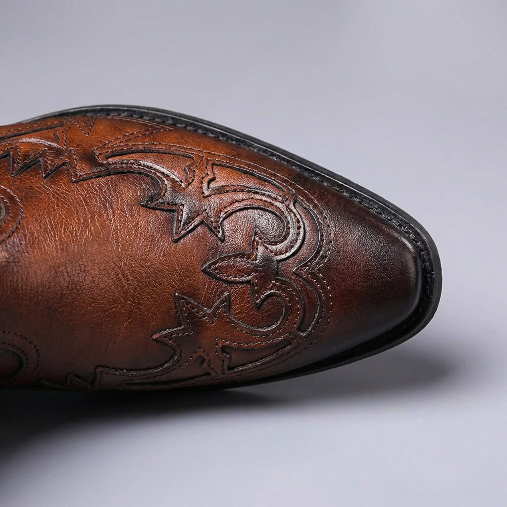 Polished Vintage Lace-Up Boots