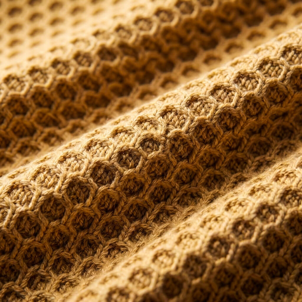 Men’s Honeycomb Knit woven-knit Cardigan