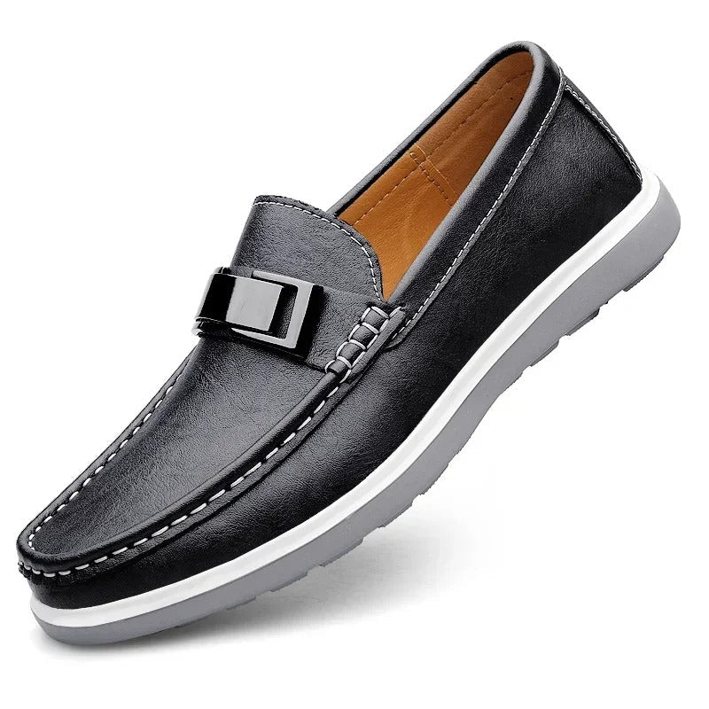 Weathered Slip-On Loafers