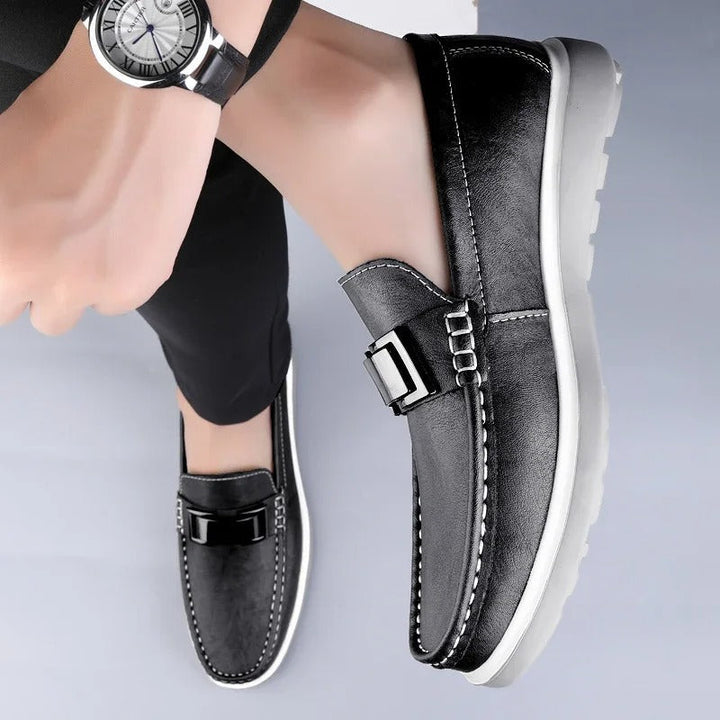 Weathered Slip-On Loafers