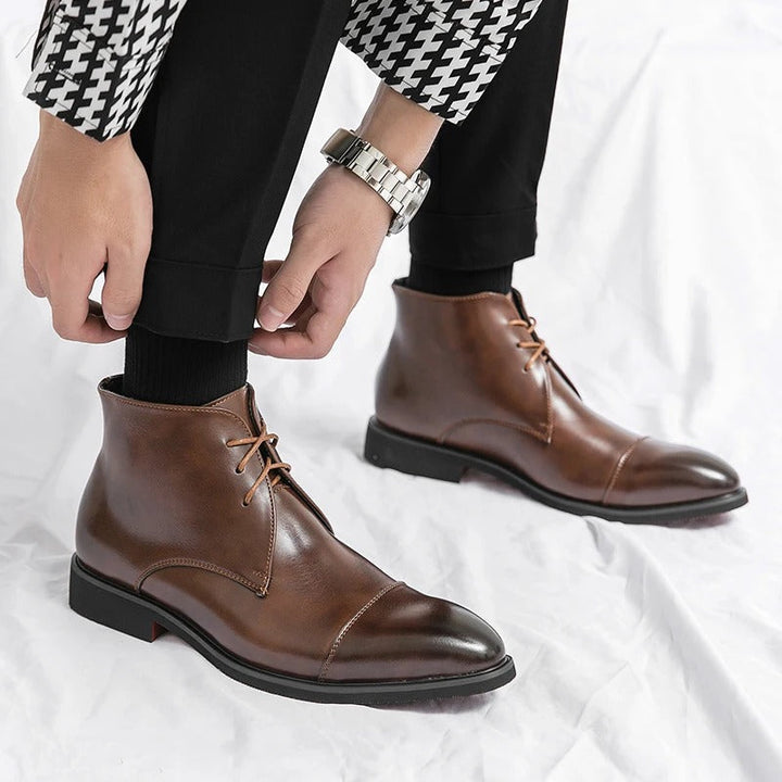 Cap-Toe Ankle Boots
