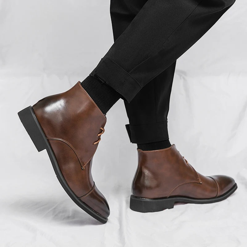 Cap-Toe Ankle Boots