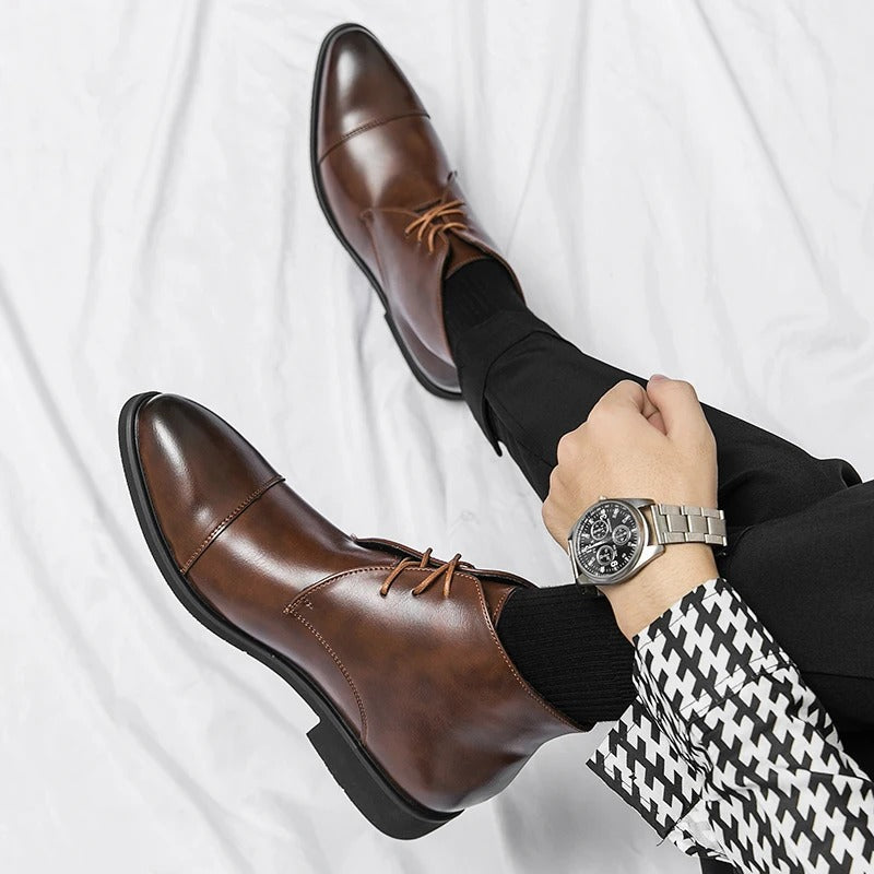 Cap-Toe Ankle Boots