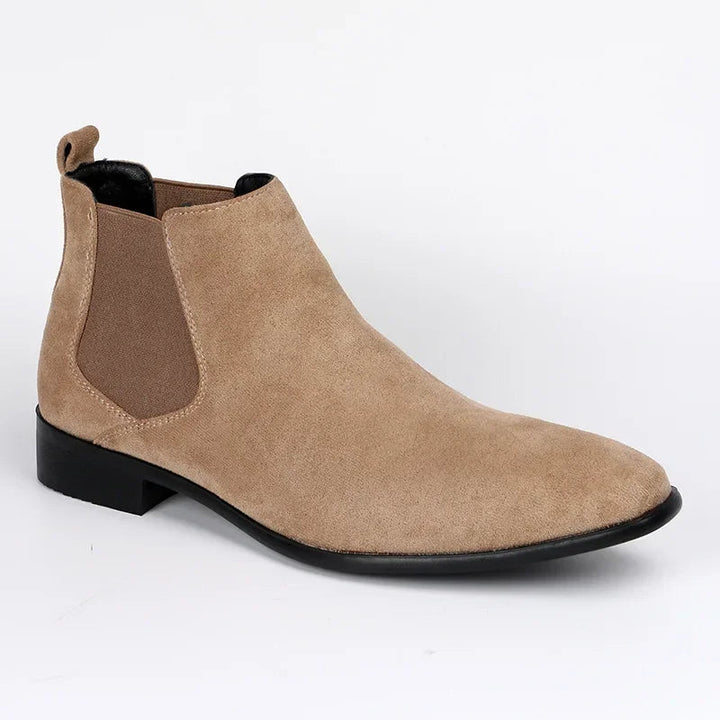 Pointed-Toe Chelsea Ankle Boots