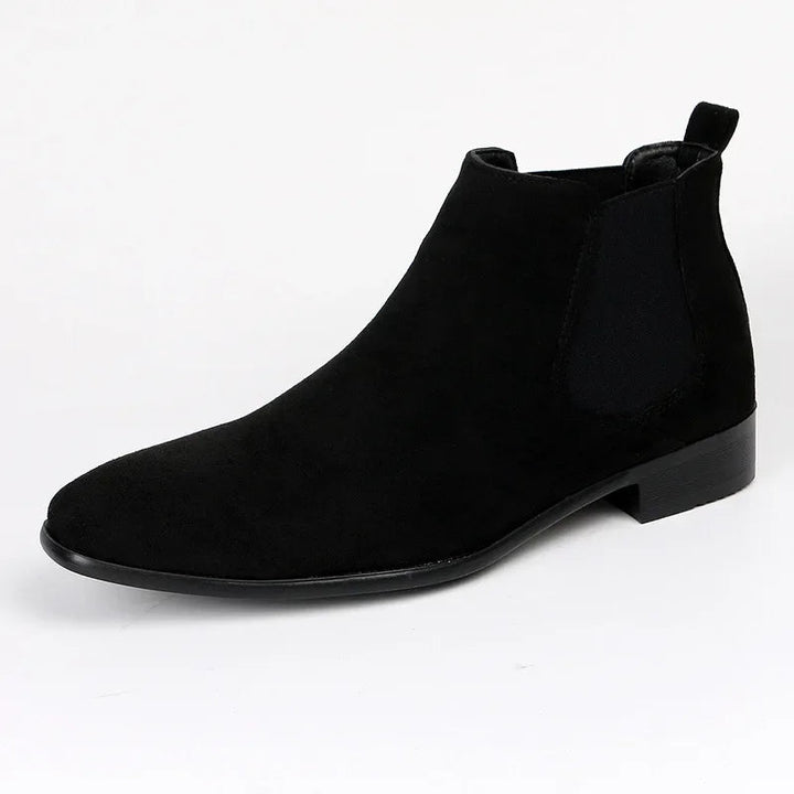 Pointed-Toe Chelsea Ankle Boots